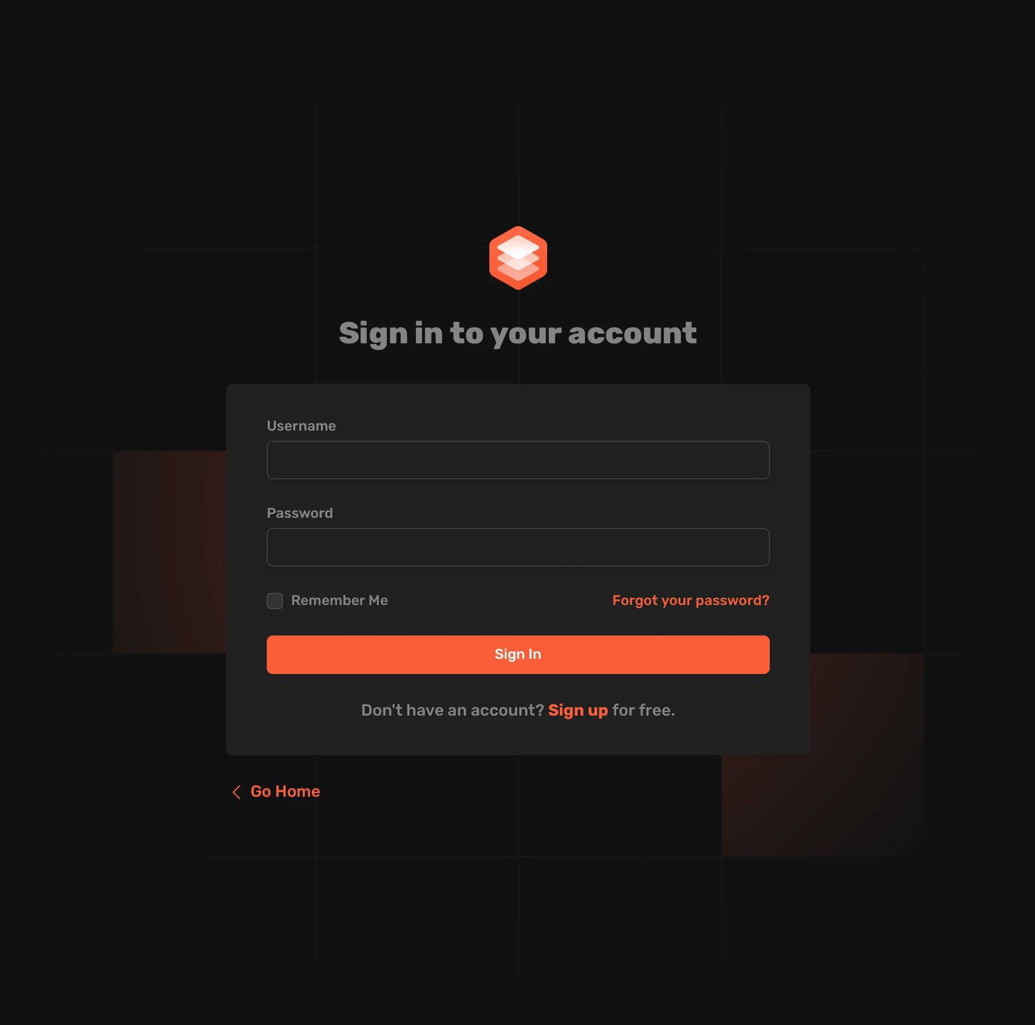 The Poster Database sign-in screen