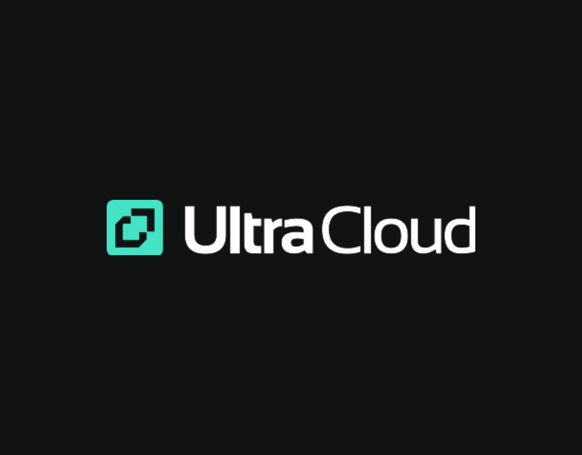 Ultra Cloud logo on a dark background
